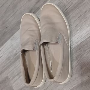OLD NAVY 1994 Women's Tan Canvas Slip-On Shoes, US Size 8 - 8.5